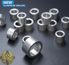 ALUMINIUM SPACERS STANDOFFS BUSH ALL DIAMETERS & LENGTHS & CLEARANCE HOLES