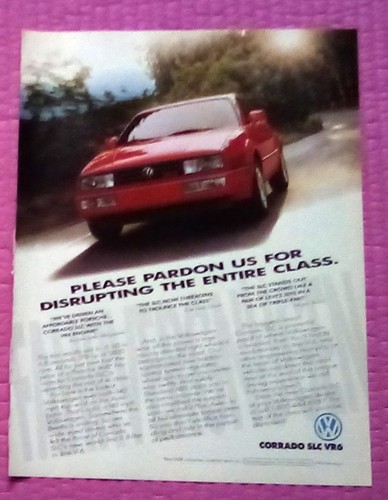 1992 volkswagen corrado print - 1992,