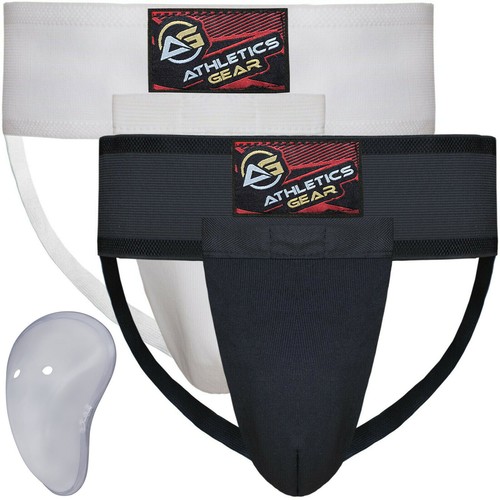 Groin guard with - with, cup