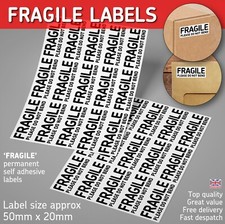 FRAGILE Please Do Not Bend Labels Sticky Self Adhesive Stickers Permanent