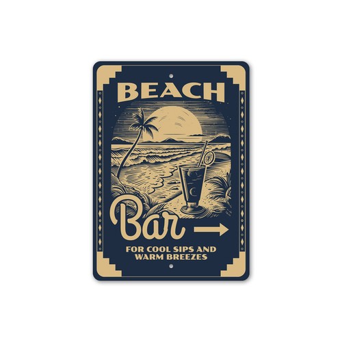 Beach bar cool - cool, sips
