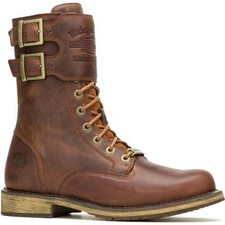 Harley Davidson Vintage Moto Tall CE Mens Brown Biker Boots Motorcycle Boots UK 