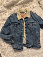 Levi Denim Sherpa Jacket Small