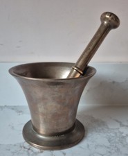 Antique Bronze Apothecary Pestle Double-Ended Chemist Mortar Bell 2kg + heavy