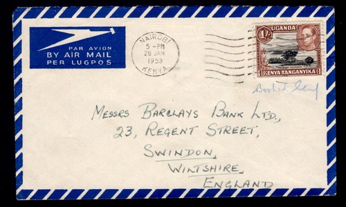 Kenya airmail envelope kut - kenya, envelope,