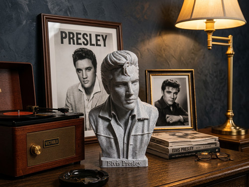 Elvis bust the king rock - bust,
