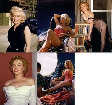 5x Marilyn Monroe Postcard Style  Glossy Card Pictures 6"x4" All like New