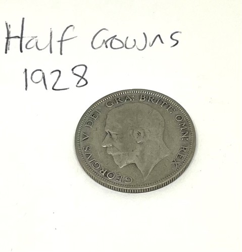 Silver half crown 1928 george - silver,