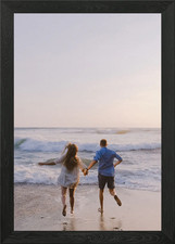 Beach Couple in Love Framed