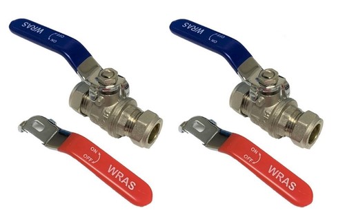 Lever ball valve - lever, bore