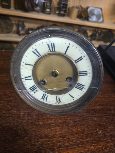 Antique french clock mechanism - french,