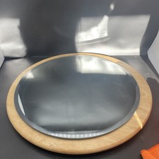 Sorcerers Scrying Fortune Tellers Mirror Round Stand Bevelled Edge 35cm Portal