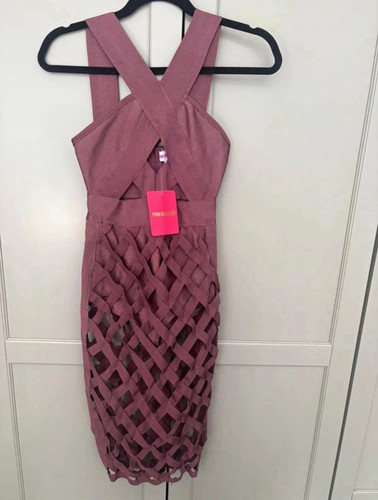 Pink boutique purple midi - pink,