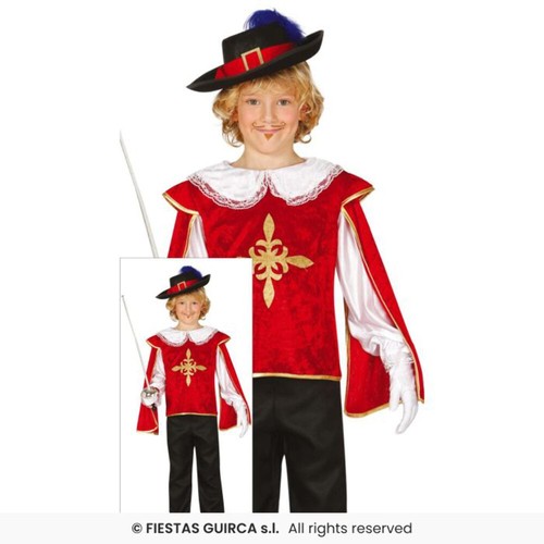 Boys red musketeer - boys, costume