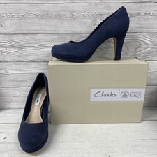 Clarks Navy Blue Kendra Suede