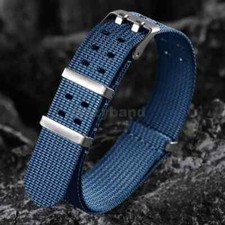 Premium Blue Watch Strap For OMEGA SEAMASTER Tudor Tissot Military NATO 20mm