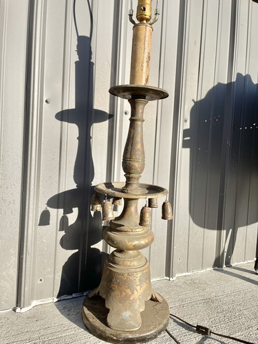 Vintage metal table lamp with - lamp,