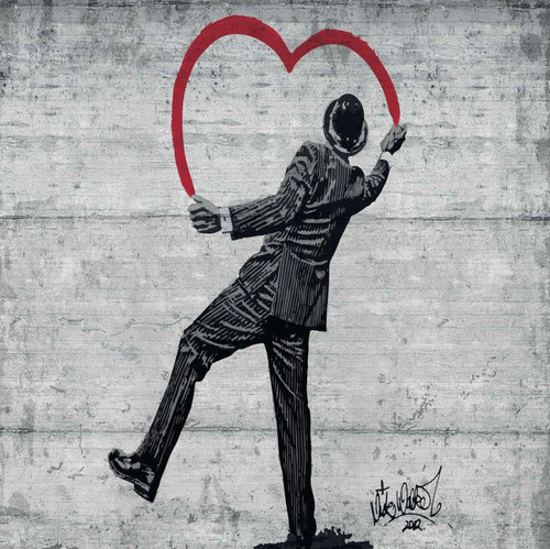 Banksy graffiti wall art - banksy,