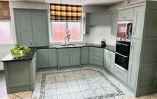 NEW Burbidge CHARTWELL Reed Green Painted Ash Shaker IN-FRAME EFFECT Kitchen!