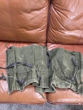 Vintage Green British Army Surplus Leg Gaiters Standard Size 1996