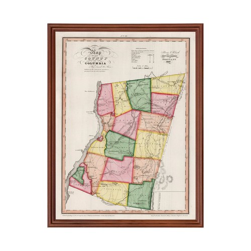 Old map columbia county - map,