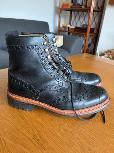Grenson fred black boots size - grenson,