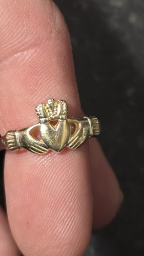 Claddagh ring gold plated - claddagh, 925