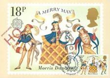 Picture Postcard: FDI, FOLKLORE, MORRIS DANCERS, PHQ 49(B) 2/81