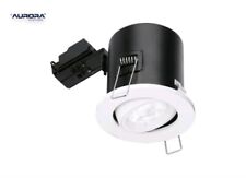Aurora ENFD102 240V GU10 Adjustable Compact Fire Rated Downlight - White