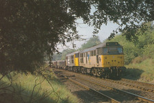 Diesel Locomotive Class 31 31294 Bletchley Bedford Landfill Train 1990s postcard