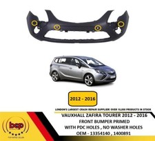 VAUXHALL ZAFIRA TOURER 2012 – 2016 FRONT BUMPER PRIMED 4 PDC HOLES NEW 