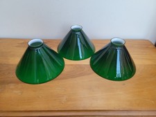 Green Cased Glass Coolie Shade