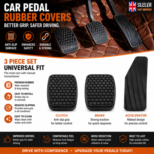 Set rubber car pedal - rubber,