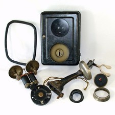 Lot Old and Antique Telephone Parts for Restoration