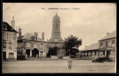 Old postcard argences - old,