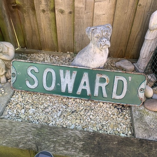 American street sign soward - american,