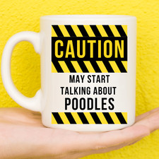 Caution Poodles Mug | Poodle