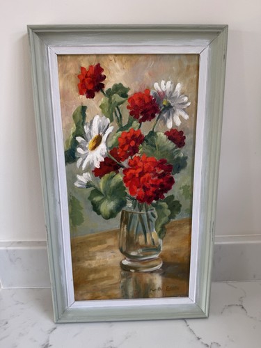 Vintage oil framed painting - oil,