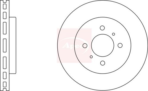 Brake disc apec dsk2064 - brake, fits