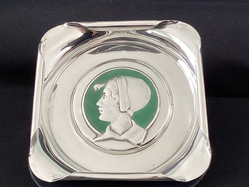 Sterling silver and enamel - silver,