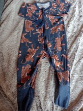 Bonds Wondersuit Navy Tiger Unisex Baby 6-12 Months