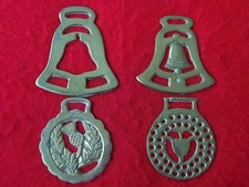 4 x Vintage Cast Horse Brasses