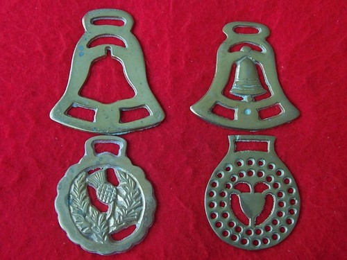 Vintage cast horse - cast, brasses