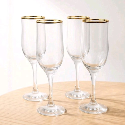 Set clear gold - of,