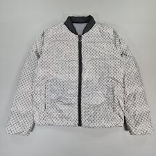 Fendi Mens Jacket Grey Large 50 Reversible Bug Eyes All Over Print Padded