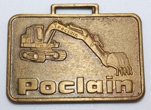 Poclain excavator watch fob - excavator,