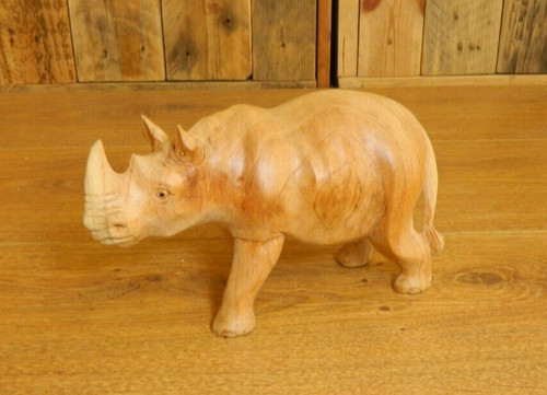 Wooden rhinoceros rhino - wooden,