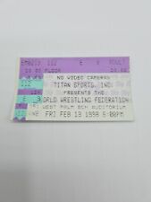 WWF WWE West Palm Bch Ticket Stubs Titan Sports X3 Bundle A24