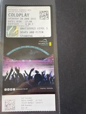 Coldplay Ticket  2016