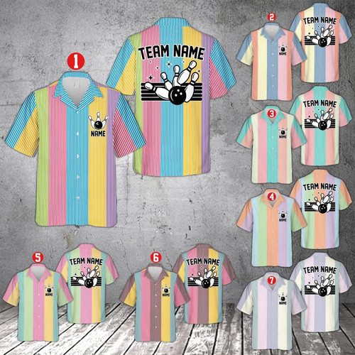 Custom name bowling - custom, hawaiian